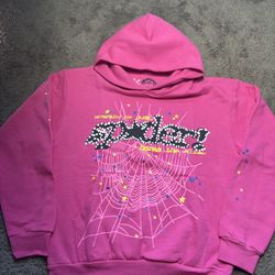 Pink Graphic Hoodie w/ Web Design 