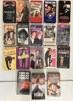 Choice VHS Tapes Movies Different Genres 