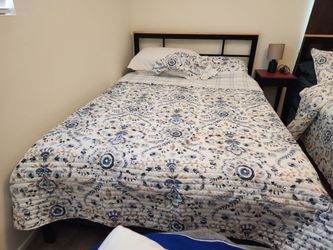 Full size bed frame with Memory Foam Cushion