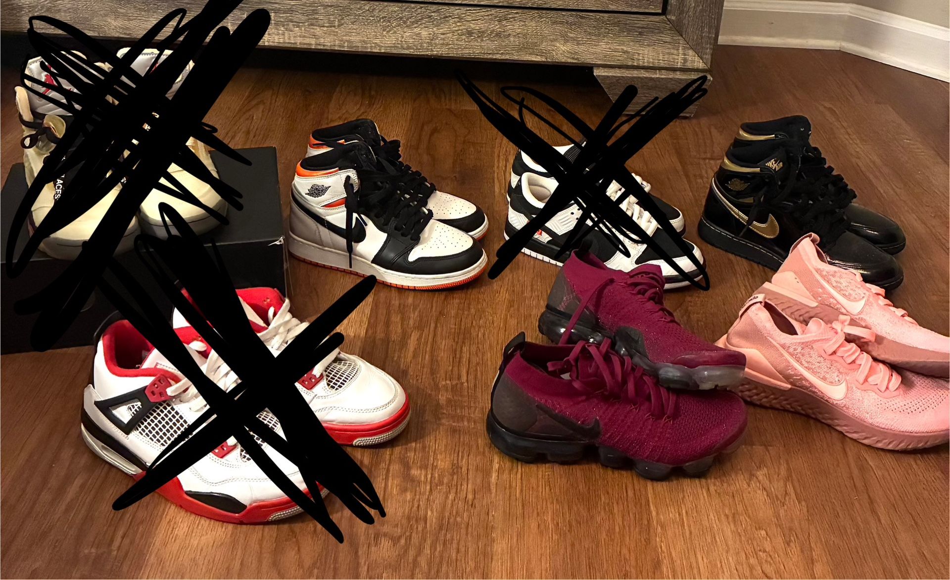 Selling those shoes that are pictured