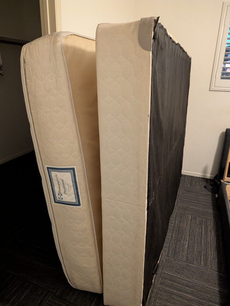 Free Old Mattress and Box Spring 