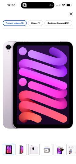 Apple iPad Mini (A17 Pro) 128GB Wi-Fi (Purple)+ Apple Pencil Pro + Amazon Case