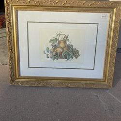Vintage Gold Frame & Painting 