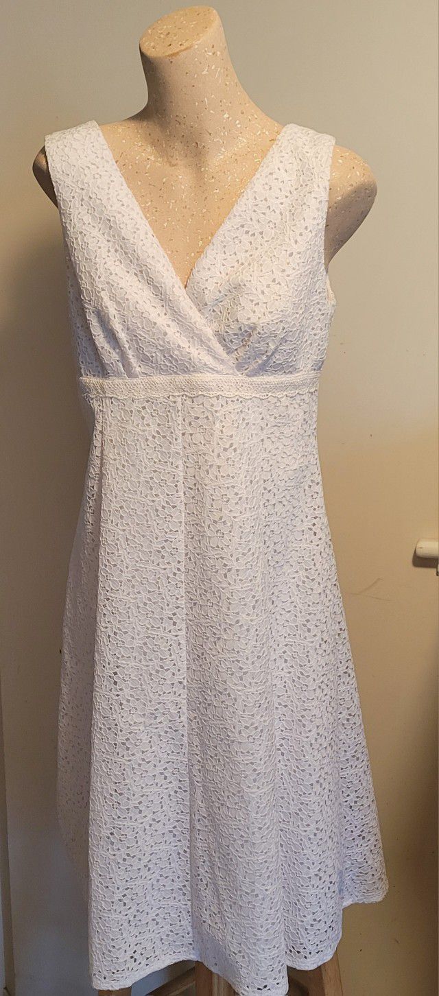 White Dress Size 10