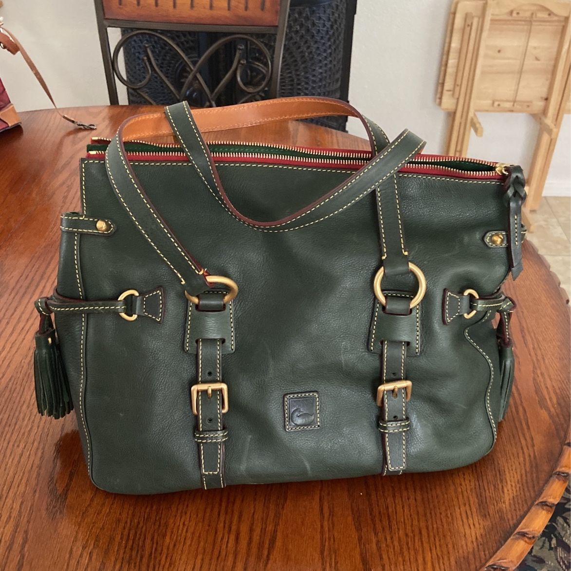 Forest Green Dooney And Bourke Leather Purse