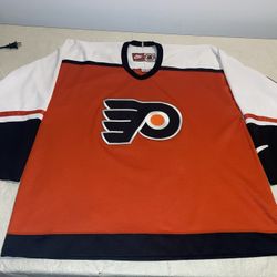 Nike Orange Philadelphia Flyers Jersey Mens Xl Clean Mic Vintage 1990s 90s NHL