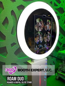 Roam iPad Photo Booth – 2-in-1 Roamer + Selfie Station (Fits 12.9” or 10.2” iPad)