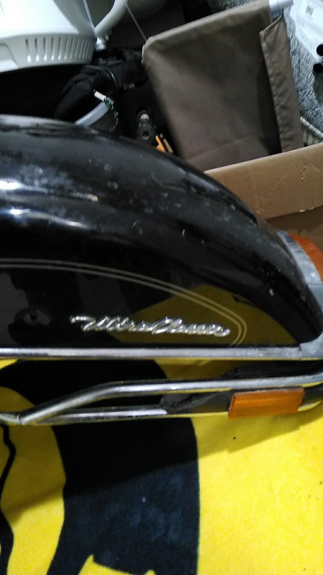 It's a fender for a old Harley