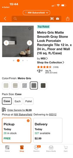12x24 Metro Gris Tile
