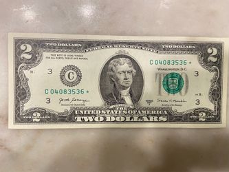 $2 Star Note