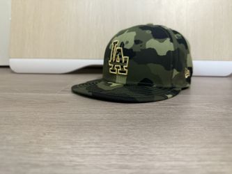 Camo And Gold Dodgers Hat Fitted