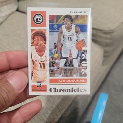 Ayo Dosunmu Rookie Chronicles Draft Pick Basketball Card