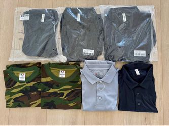 New polo shirts and caps