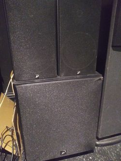 Dayton Audio bookshelf speakers with subwoofer