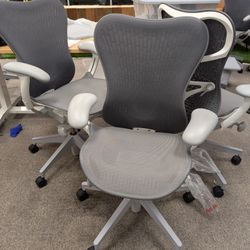 HERMAN MILLER MIRA 2 WHITE GREY FULLY SPEC RETAIL $1800 EACH