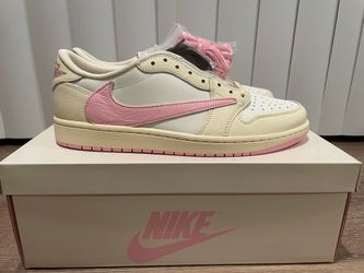 Air Jordan 1 Low Travis Scott Shy Pink - Size 10.5 Brand New