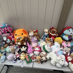 Squishmallows and Plushies Lot