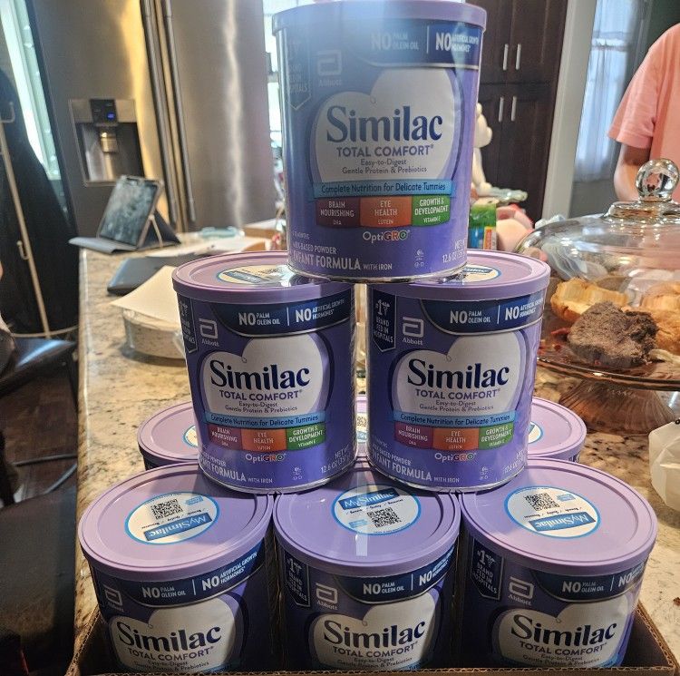 9 New Cans Of SIMILAC total COMFORT BABY formula. 