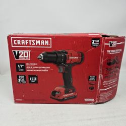 CRAFTSMAN CMCD700C1 1/2in 20V Cordless Drill/Driver with Accessories