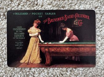 Brunswick-Balke-Colllender  Company Pool/Billiards Playing Card, (Rare!)