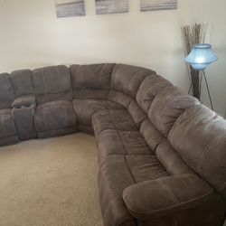 Big Sleeper Sectional Sofa With Recliners -$200 OBO