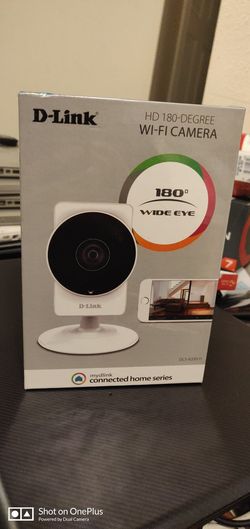 D-Link HD 180-Degree Wi-Fi Camera Connected Home Series, IFTTT Compatible , HD 720p/180° view eye/motion sensor