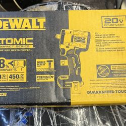 DeWalt 20V Brushless 3/8" Compact Impact Wrench Hog Ring Anvil DCF923B