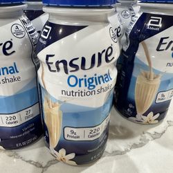 Ensure Nutrition Shake - Original Vanilla - 15 Bottles - Meal Replacement Shake 