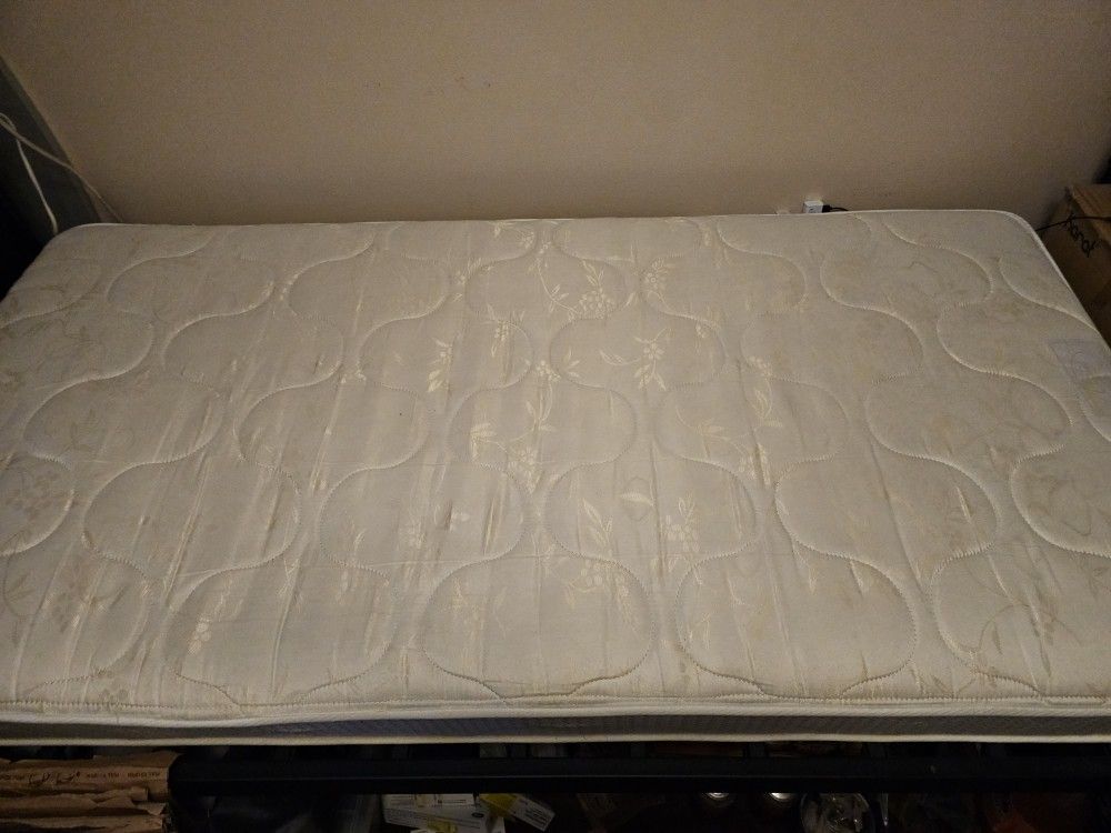 Metal Bed Frame and Mattress