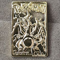 Pokémon Charizard 1999 Vintage Gold Bar.