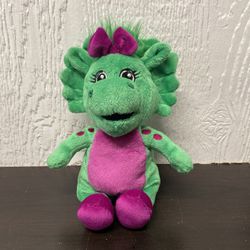Baby Bop Plush Stuffed Animal Purple Dinosaur Barney Universal Studios 10"