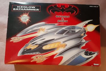 Vintage 1997 Batman & Robin Ice glow Bat Hammer New In Box
