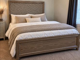 Queen Bed Frame with Mattress & Box Spring Included