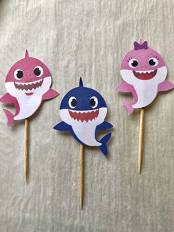 Baby Shark Cupcake Topper’s