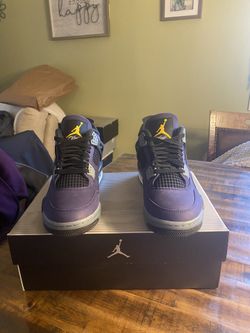 AIR JORDAN 4 RETRO LAKERS SIZE 7.5