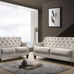 2pc Sofa & Loveseat Set