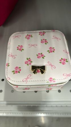 Floral Bow Travel Jewelry Box