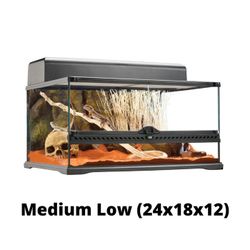 Exo Terra Medium Low 20 Gallon Terrarium Tank 