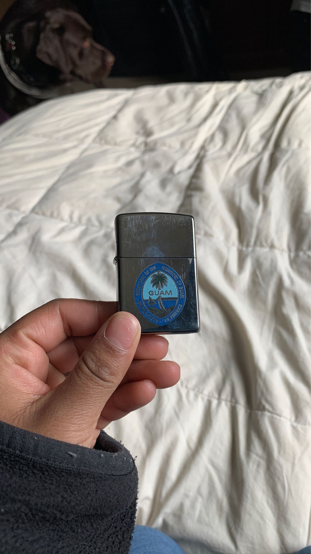 Zippo Lighter with Guam Seal