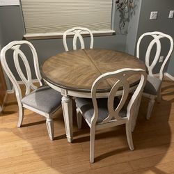 48” Round Dining Table Set
