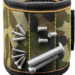 Magnetic Wristband with Strong Magnets for Holding Screws Nails Drill Bits Fasteners, Tool Belt