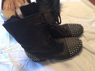 Steve Madden Leather Stud Boots