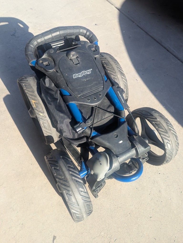 Bag Boy Quad Golf Push Cart (4 Wheel)- Collapsible w/ Brake