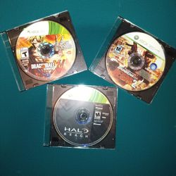Xbox 360 Games "Halo Reach" - "DragonBall Xenoverse" - "Rainbow Six Vegas 2"