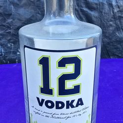 2014 Seattle 12's Vodka bottle