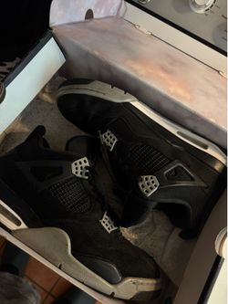 Jordan 4 Black canvass
