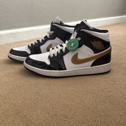 Jordan 1 Mid Patent (US Size 9 Men)