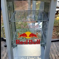 Red Bull Glass Display Locking Case