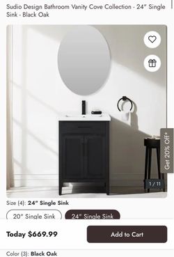 Sudio Design Cove vanity/ sink