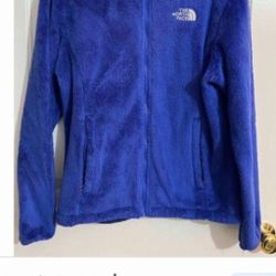GREAT The North Face Women Warm Fuzzy Fleece Fur Zipper Jacket Coat Size S